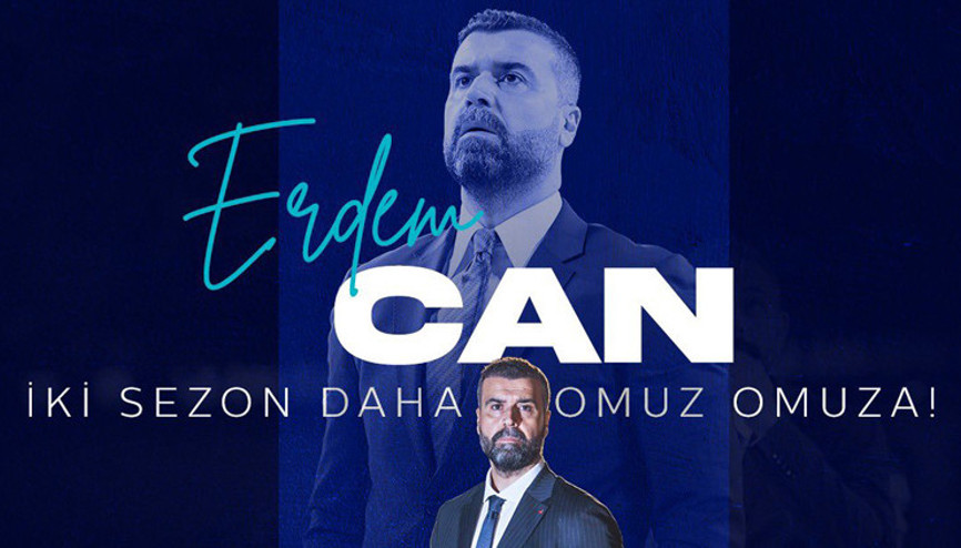 Türk Telekom, başantrenör Erdem Canın sözleşmesini uzattı