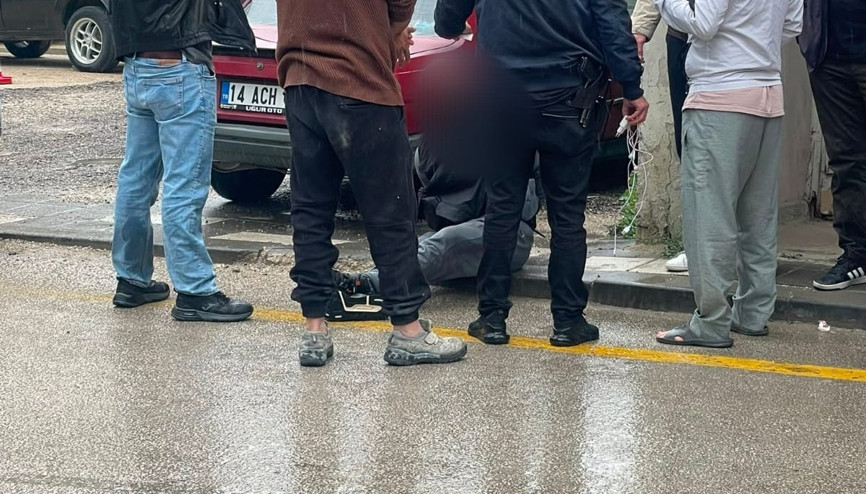 Kendisini uyaran polise saldıran yabancı uyruklu şüpheli gözaltına alındı