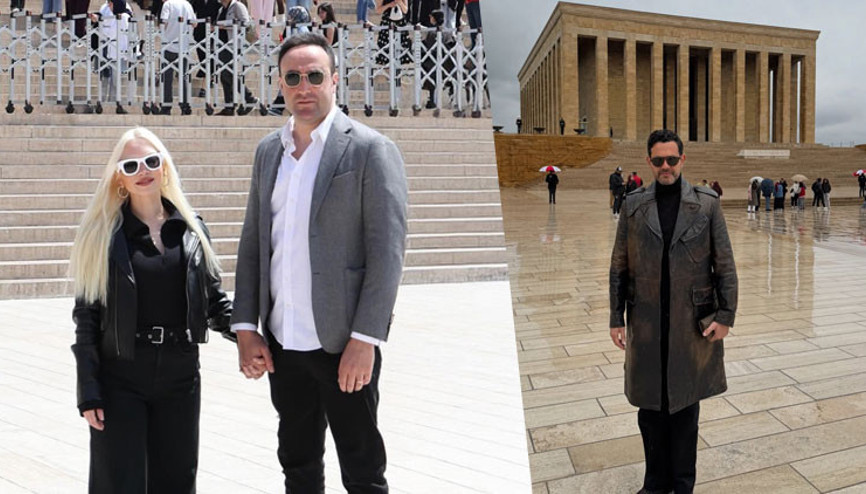 Konser öncesi Atamızı ziyarete geldik Konser öncesi Atamızı ziyarete geldik