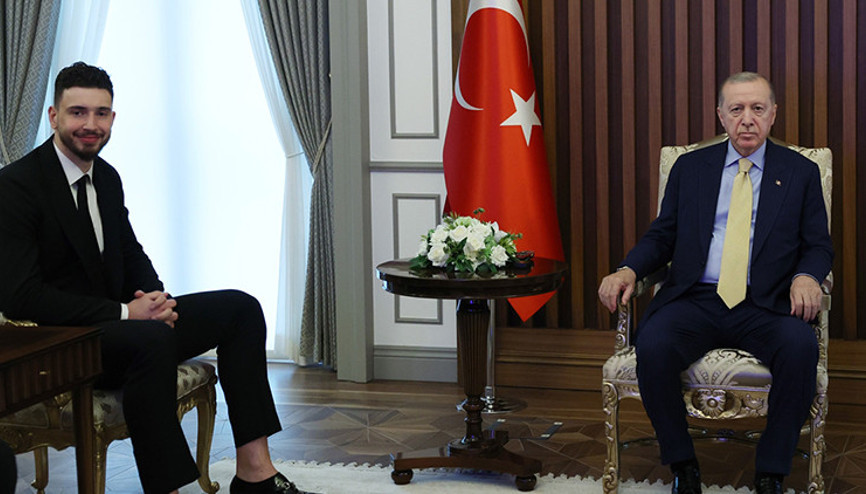 Cumhurbaşkanı Erdoğan, Alperen Şengünü kabul etti