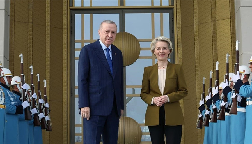 Cumhurbaşkanı Erdoğan, Avrupa Birliği Komisyonu Başkanı Leyen ile telefonda görüştü