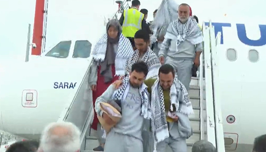 İsrail alıkoymuştu: Sumud Filosu aktivistleri Türkiyede