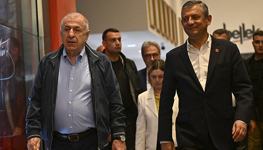 Zafer Partisi Genel Başkanı Özdağ, CHP Genel Merkezinde Özel ile görüştü