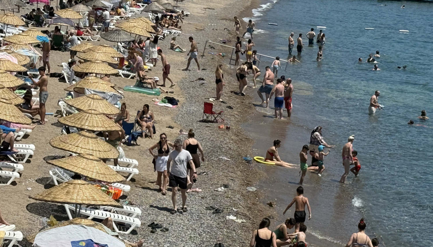 Bodrum’da Kurban Bayramının ilk gününde sahillerde yoğunluk
