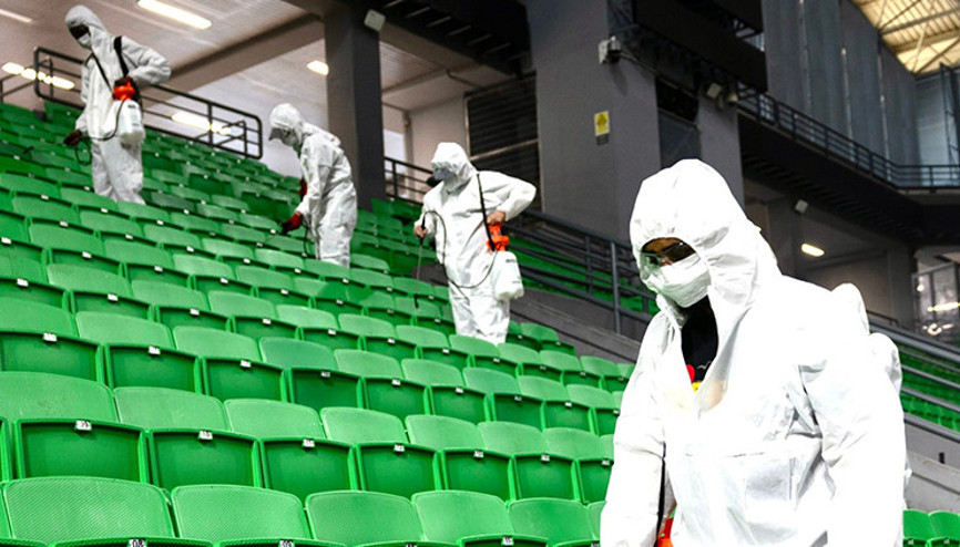 Panathinaikos Final Fourun ardından OAKAyı dezenfekte etti