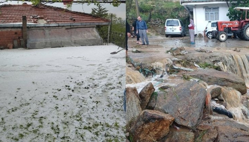 Meteoroloji uyarmıştı... Bazı yerlerde hayat durma noktasına geldi, sağanak ve dolu birçok ili vurdu