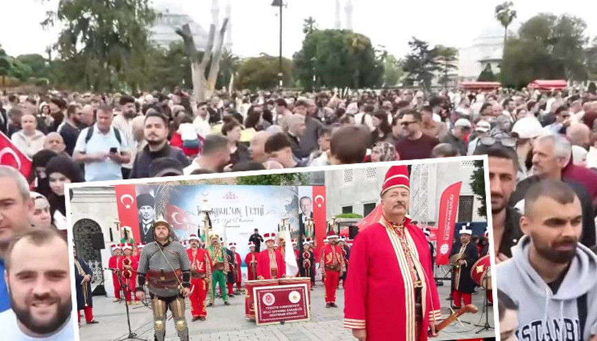 İstanbulda fethin 573. yıl dönümü kutlanıyor | Sultanahmetteki gösterilere yoğun ilgi