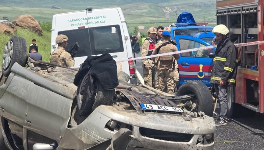 Elazığ’da feci kaza: Şoför hayatını kaybetti, 3 yolcu yaralı