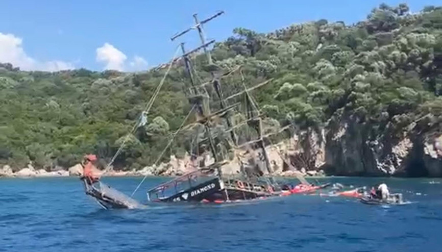 Marmaris’te tur teknesi battı, 110 yolcu tahliye edildi Marmaris’te tur teknesi battı, 110 yolcu tahliye edildi