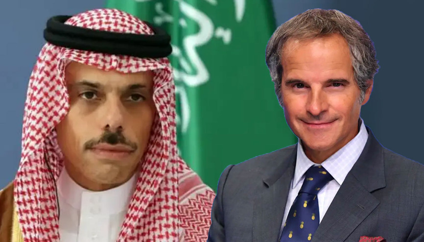 Suudi Arabistan Dışişleri Bakanı ile UAEA Başkanı Grossi, nükleer güvenlik konularını görüştü
