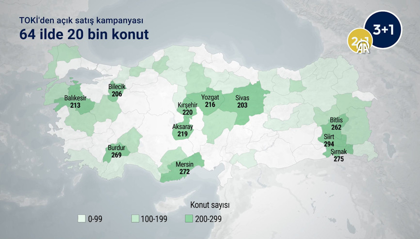 TOKİden açık satış kampanyası: 64 ilde 20 bin konut