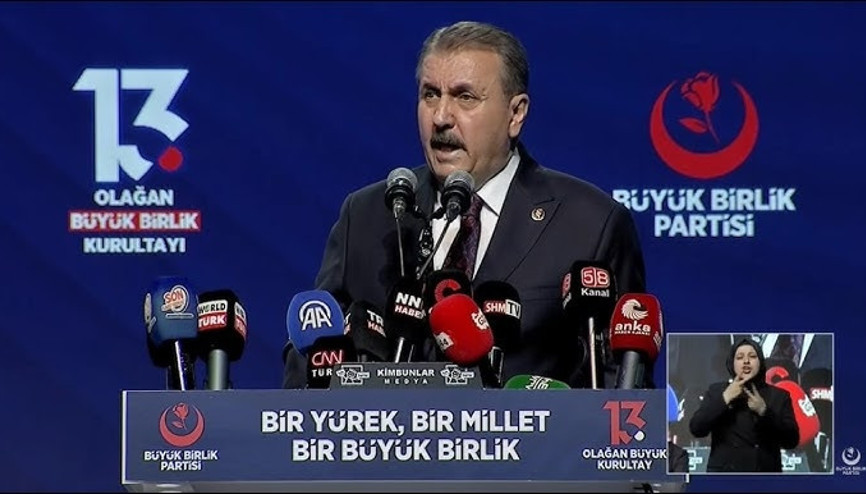 Destici, yeniden BBP Genel Başkanlığı’na seçildi