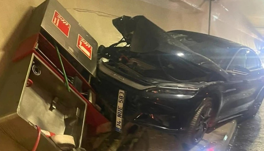 Avrasya Tünelinde trafik kazası