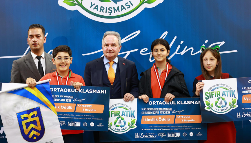 Sıfır Atık Yarışması’nda ödüller sahiplerini buldu
