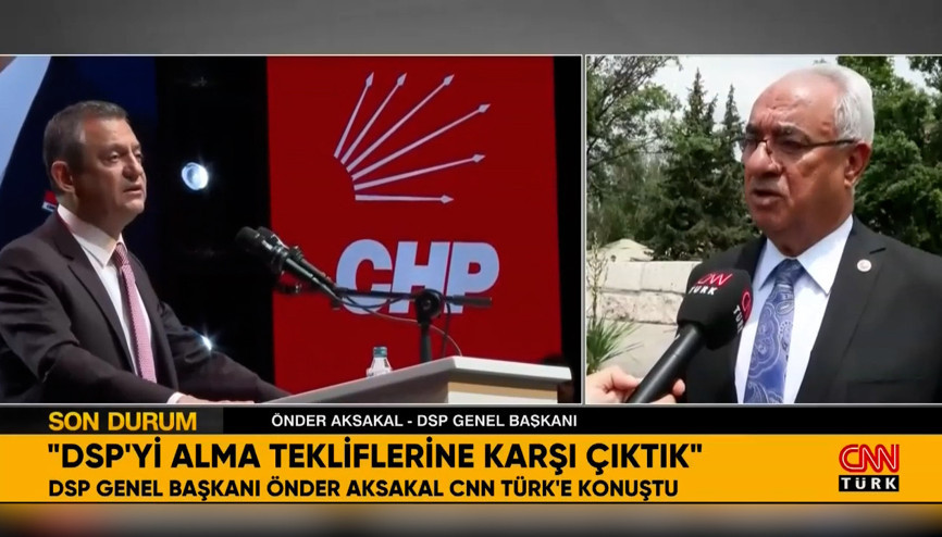 Özgür Özel DSPyi bize verin mi dedi Önder Aksakal, CNN TÜRKe anlattı