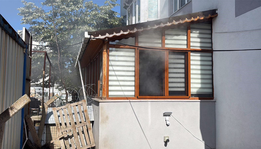 Çorlu’da apartmanda çıkan yangın panik yarattı