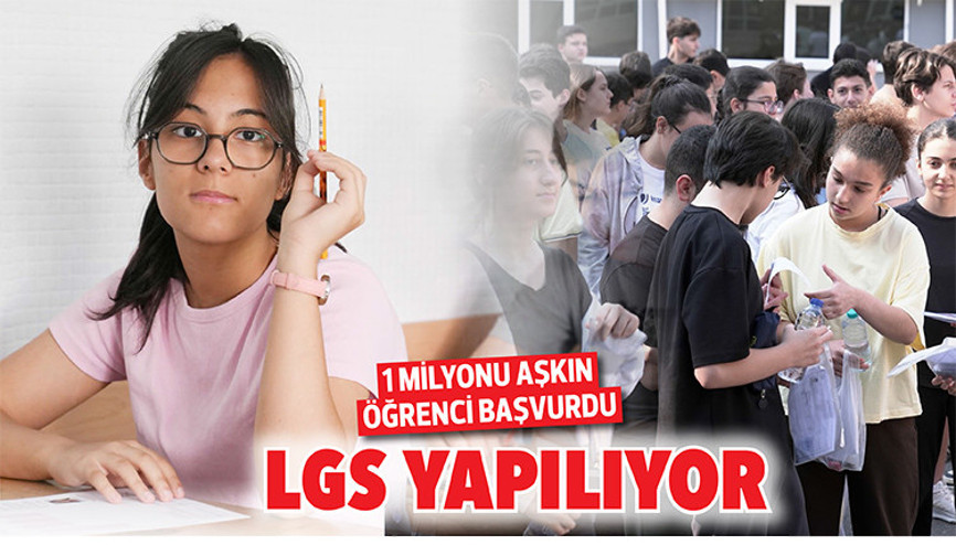 1 milyonu aşkın öğrenci başvurdu... LGS yapılıyor