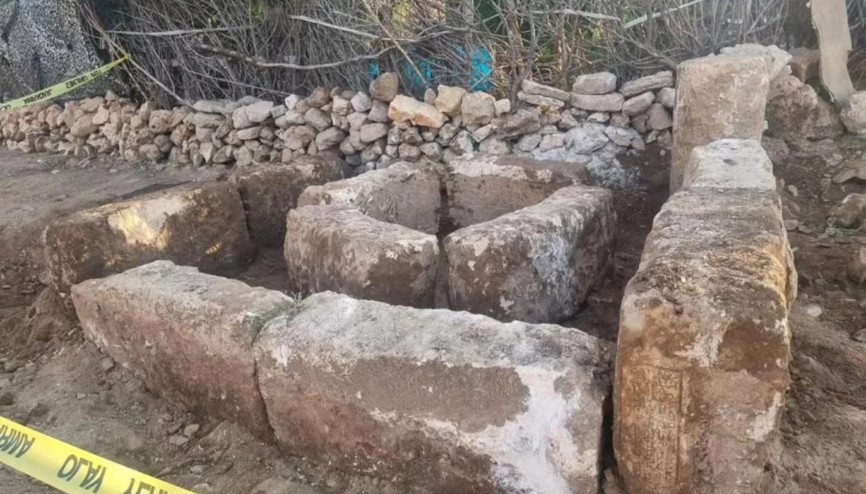 Mardinde peyzaj çalışmasında yazılı tarihi kitabeler bulundu