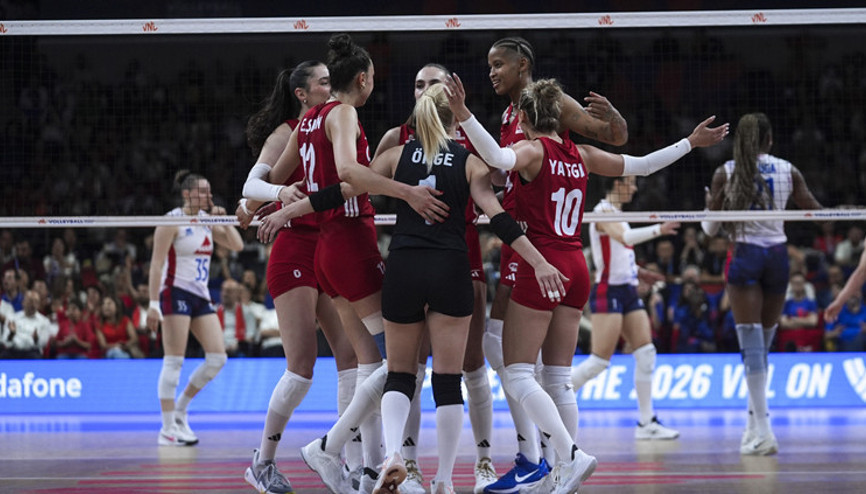 Türkiye 3-0 Fransa voleybol (Filenin Sultanlarının VNL maçı)