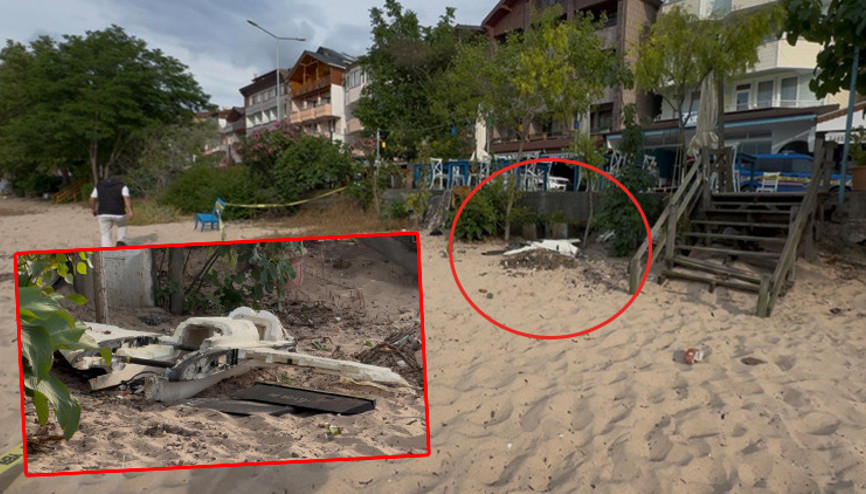 Bartın’da sahilde insansız hava aracı bulundu