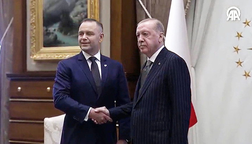 Cumhurbaşkanı Erdoğan, Polonya Cumhurbaşkanı Nawrockiyi resmi törenle karşıladı