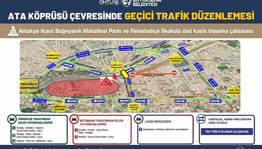Antakya Ata Köprüsü 1 Temmuzda yıkılıyor