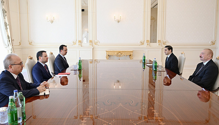 Azerbaycan Cumhurbaşkanı Aliyev, Adalet Bakanı Gürleki kabul etti