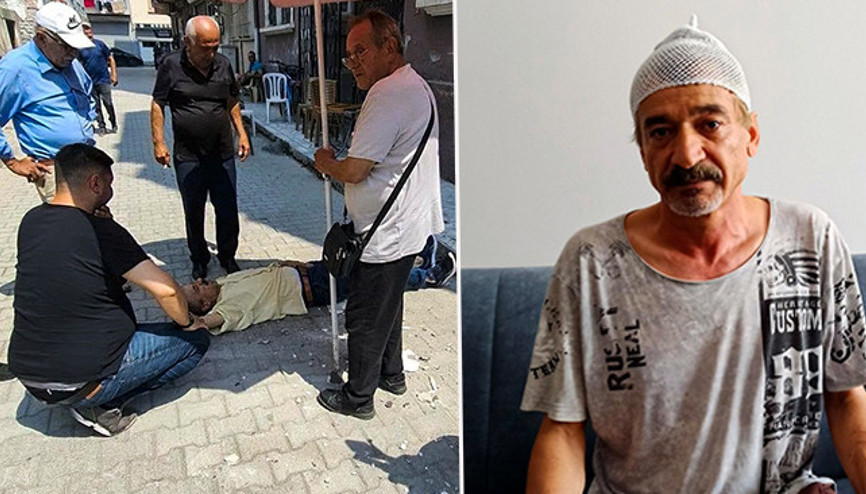 Kaldırımda çay içerken başına gelene inanamadı: Şikayetçi oldu Ayağımı ve kolumu hareket ettiremiyorum