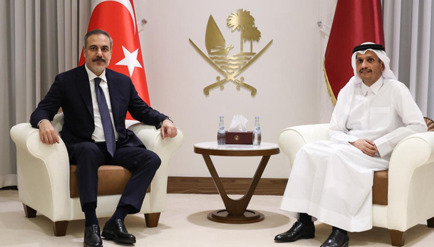 Dışişleri Bakanı Hakan Fidan, Katar Başbakanı Al Sani ile görüştü