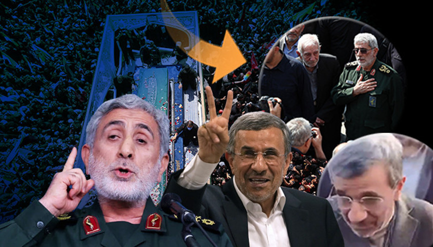 Ahmedinejad ve Kaani yeniden ortaya çıktı: Dünyayı şoke eden görüntüler ABD ve İsraile sert mesaj
