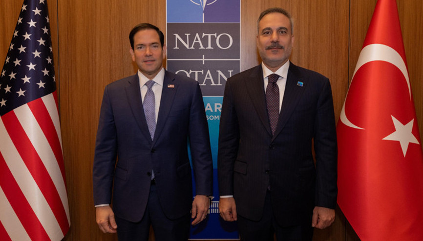 Dışişleri Bakanı Hakan Fidan, ABDli mevkidaşı Rubio ile görüştü