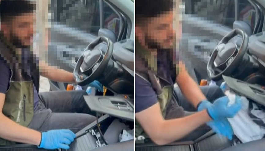 Bakırköyde polisin şüphelendiği aracın gizli bölmesinden uyuşturucu çıktı Bakırköyde polisin şüphelendiği aracın gizli bölmesinden uyuşturucu çıktı