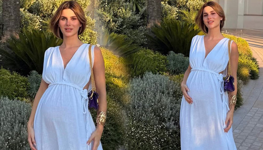 Nazlı Sabancıdan hamile pozu