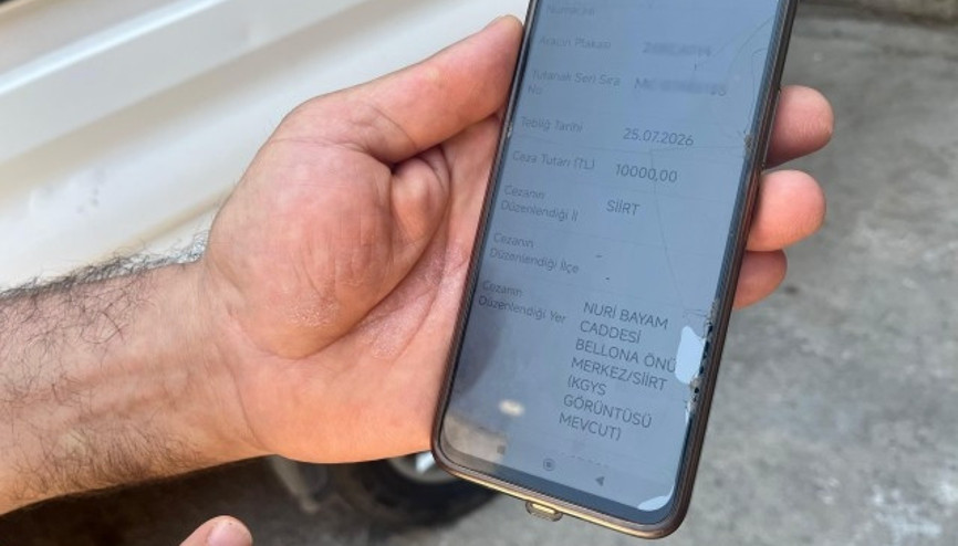 Hayatında gitmediği Siirtten ceza yedi İzmirli esnafa plaka benzerliği şoku