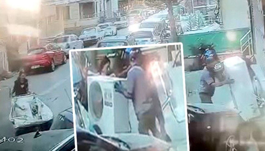 İş yerinin önündeki klima motorunu böyle çaldılar 2 şüpheli tutuklandı