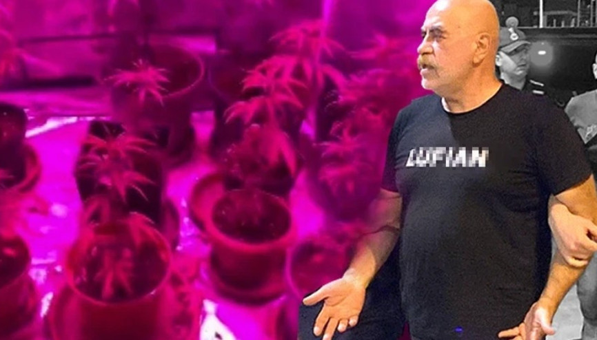 Uyuşturucudan gözaltına alınan Ezel Akayın kenevir tarlasına çevirdiği evinden şok görüntüler