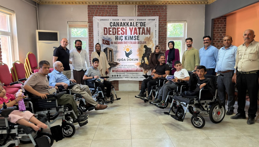 Eruhta engellilere elektrikli tekerlekli sandalye desteği
