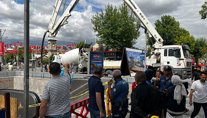 Kayseri’de beton mikserinin pompası patladı; 1 yaralı