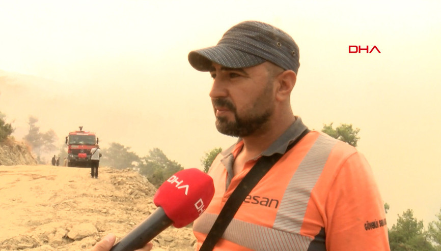 Orman yangınında tahliye edilen mahalle sakinleri yaşananları anlattı