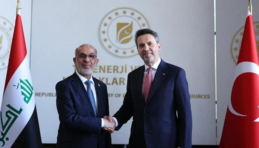 Bakan Bayraktar, Irak Petrol Bakanı Hüdeyir ile görüştü
