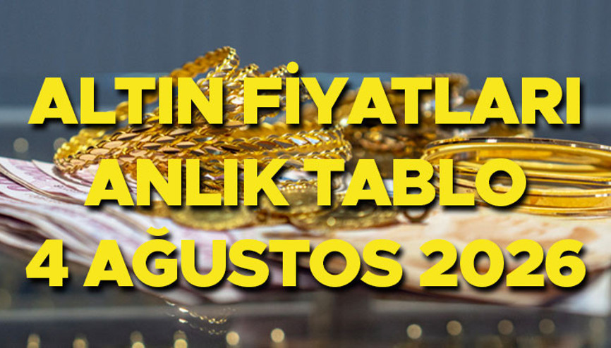 Bugün altın fiyatları canlı ve anlık tablosu 4 Ağustos 2026: Bugün altın ne kadar Gram, çeyrek, yarım, tam ve Cumhuriyet altını kaç TL oldu İşte Kapalıçarşı altın fiyatları son durum