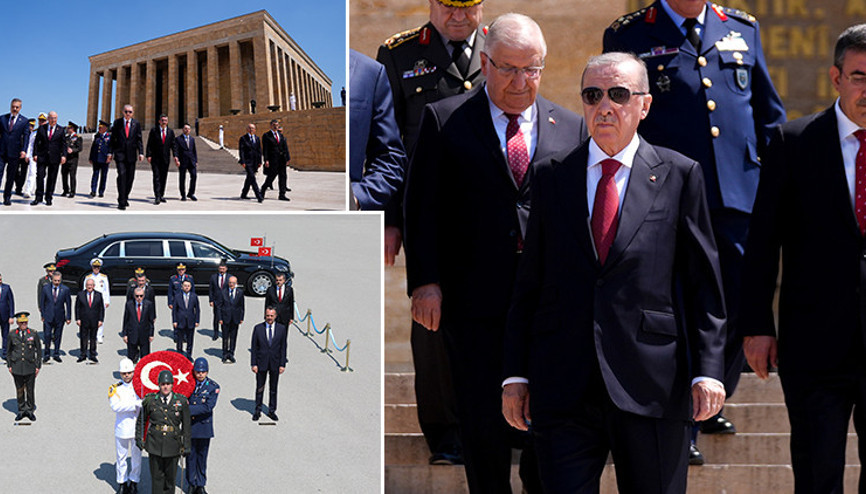 Yüksek Askeri Şura toplantısı sona erdi | Cumhurbaşkanı Erdoğan: Bayrağımız bu topraklarda bin yıldır dalgalanıyor Yüksek Askeri Şura toplantısı sona erdi | Cumhurbaşkanı Erdoğan: Bayrağımız bu topraklarda bin yıldır dalgalanıyor