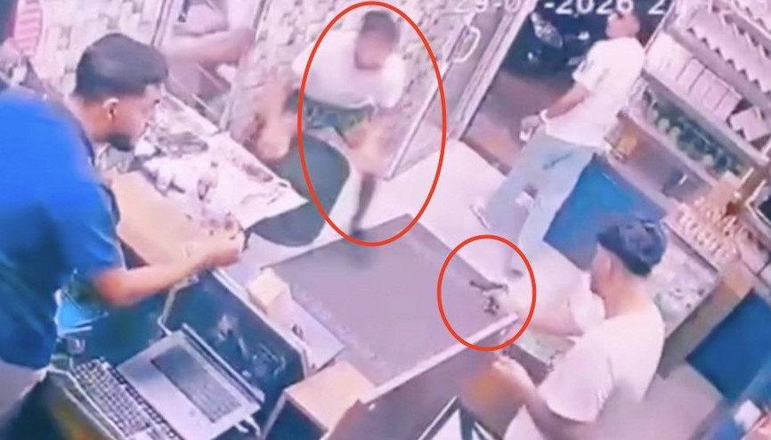 Silahlı saldırı kamerada; yaraladığı kişiye, geri dönüp yine ateş etti