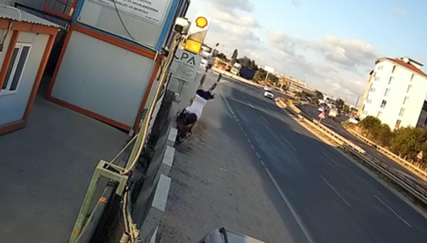 Yeni aldığı motosikletle kaza yapan Utku öldü; o anlar kamerada