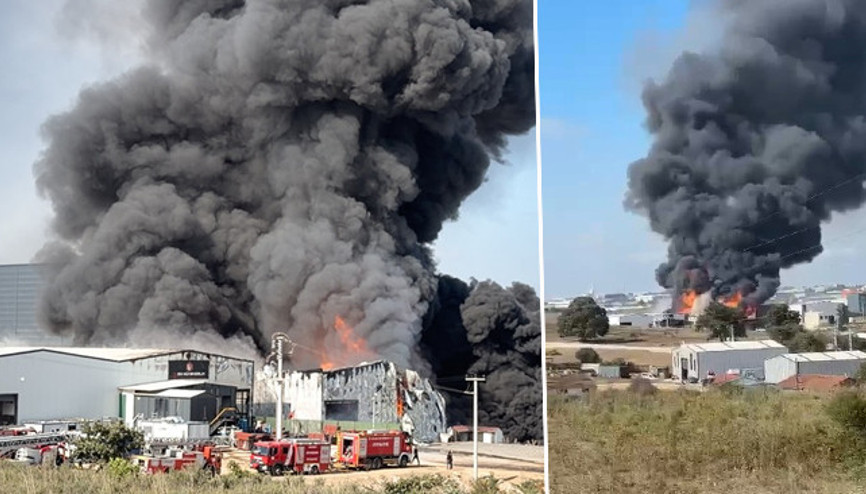 Kocaeli Gebzede depo yangını: 2 işçi hastaneye kaldırıldı