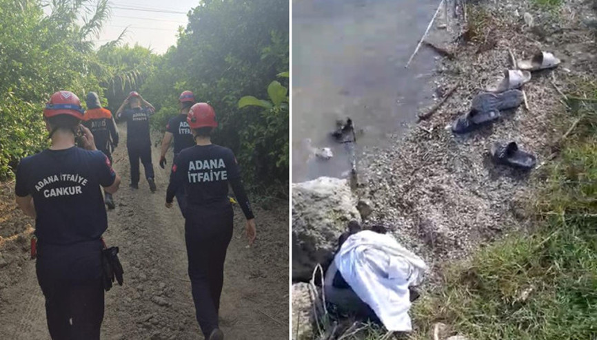 Adanada kayıp 2 çocuk için arama çalışması başlatıldı Kıyafetleri nehir kıyısında bulundu