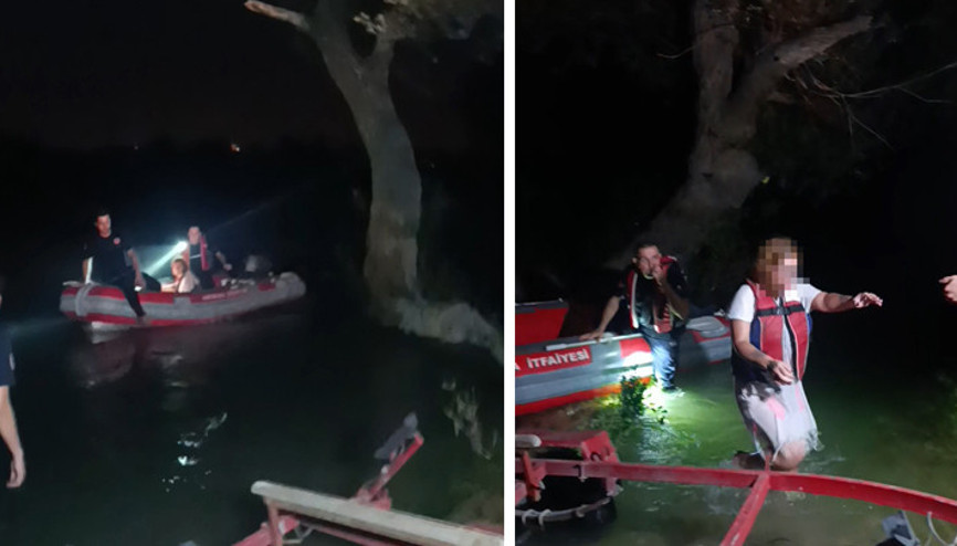Manavgat Irmağındaki adacıkta mahsur kaldı, kendisini kurtaran ekiplerden özür diledi