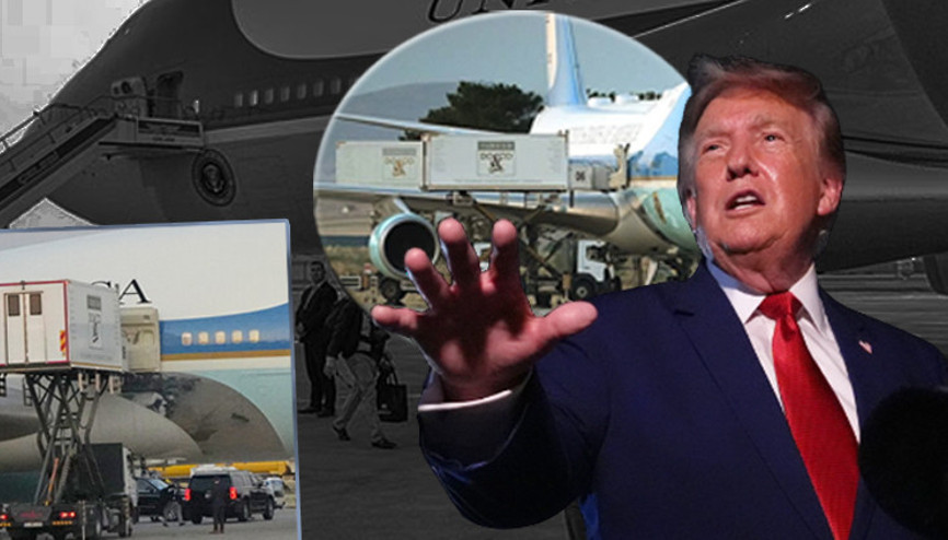 Trumpın nefes kesen kaçış operasyonu: Detaylar ortaya çıktı ABD Başkanı yemek kamyonuyla uçak değiştirmiş