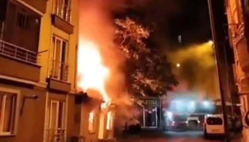 Çorluda aynı gece 2 ev yangını