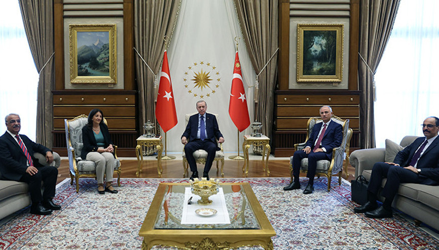 Cumhurbaşkanı Erdoğan DEM Parti heyetini kabul etti